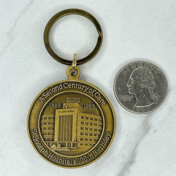 St. Joseph Hospital Second Century of Care Keychain Keyring - Picture 2 of 7